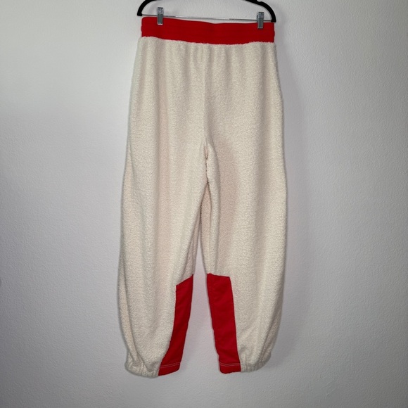 FP Movement Joggers Cuddle Up White Red Plush Trim Microfiber Polyester Size L - Picture 6 of 9